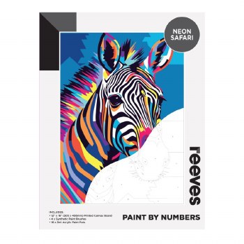Paint by Numbers Neon Safari