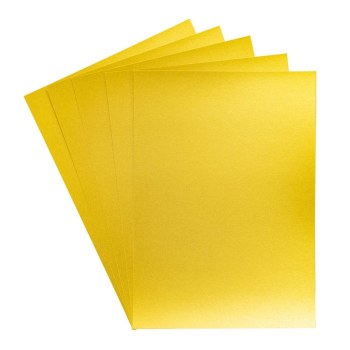 Crafter's Companion Peal Metallic A4 Card 10 Sheets - Solar Gold