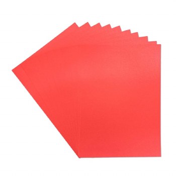 Crafter's Companion Peal A4 Card 10 Sheets - Xmas Red