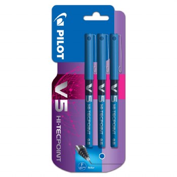 Pilot V5 3Pk Blue
