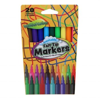 Felt Tip Markers Pack of 20