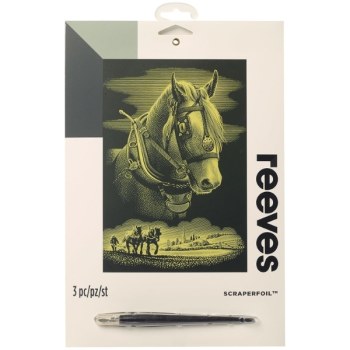 Reeves Scraper Gold Foil - Horse