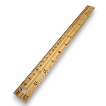 30cm Wooden Ruler