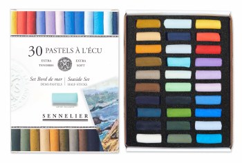 Sennelier Soft Pastels - Seaside Set of 30 half-pastels
