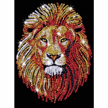 Sequin Art Blue Lion