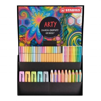 STABILO ARTY Creative Set Pastel - Pack of 50