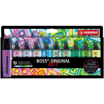 Stabilo BOSS Original Highlighter - Wallet of 10 - Warm Colours