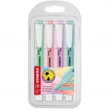 Stabilo Swing Cool Pastel Wallet of 4 Assorted Colours