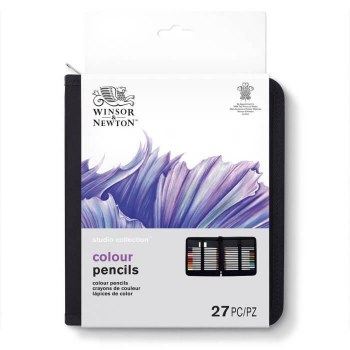 Winsor & Newton Studio Collection Colour Pencils Wallet 26 Set