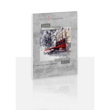 Hahnemuhle Toned Watercolour Pad - Grey - 200gsm A5 20 Sheets