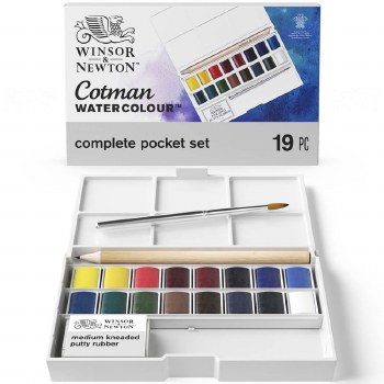 W&N Cotman Complete Set 19 Pieces