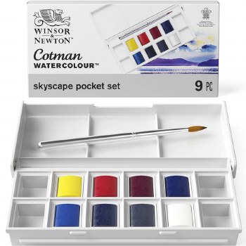 W&N Cotman Skyscape Pocket Set of 8 Half Pans