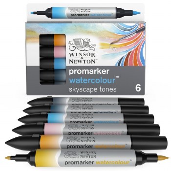 Winsor & Newton Promarker Watercolour Set of Skyscape Tones