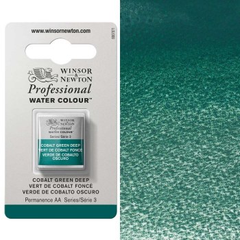 W&N Professional Watercolour Half Pan Cobalt Green Deep