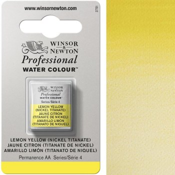 W&N Professional Watercolour Half Pan Cadmium Yellow Pale