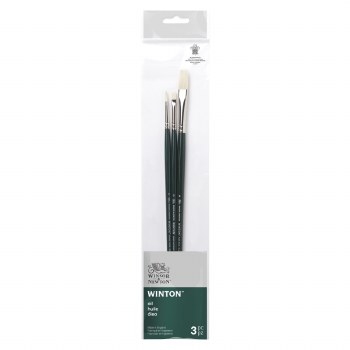 Winsor & Newton - Winton Long Handle Brush Set of 3 - V2