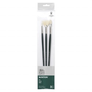Winsor & Newton - Winton Long Handle Brush Set of 3 - V3