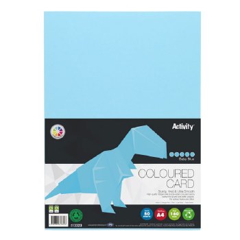 A4 Card 160gsm Light Blue 50s