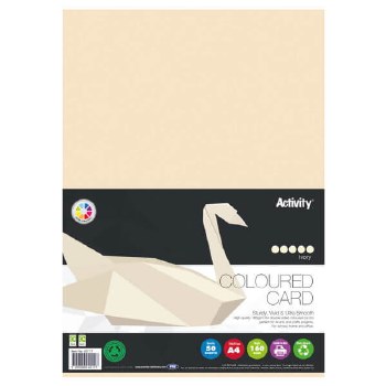 A4 Card 160gsm - 50 Sheets - Ivory