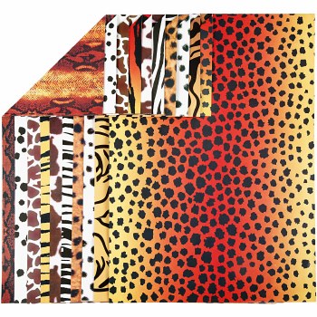 A4 Animal Print Card 10 assorted sheets