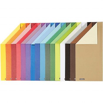 A4 Colour Bar Double Sided Paper 16 assorted sheets