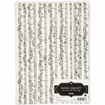 A4 Music Note Paper 10 sheets