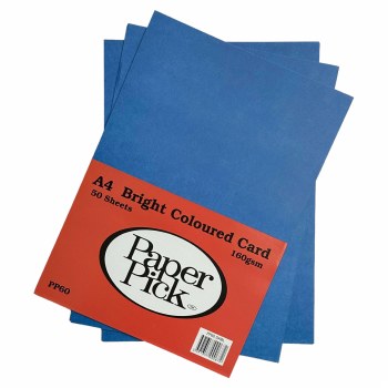 A4 Paperpick Dark Blue Card 50s
