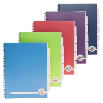 A4 Project Book with 5 Subject Dividers