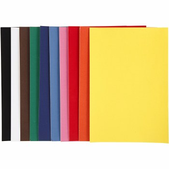 A4 Velour Paper 10 assorted Colours