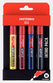 Amsterdam Acrylic Marker Intro Set of 4