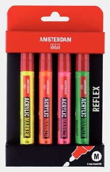 Amsterdam Acrylic Marker Reflex Set of 4