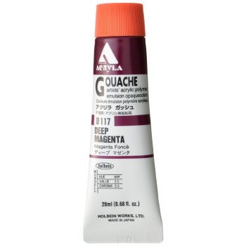 Holbein Acryla Gouache 20ml Deep Magenta