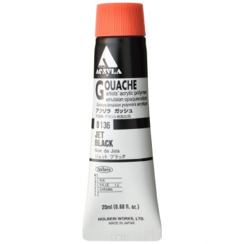 Holbein Acryla Gouache 20ml Jet Black