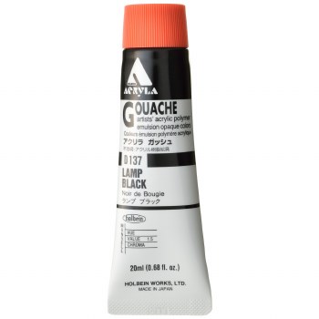 Holbein Acryla Gouache 20ml Lamp Black