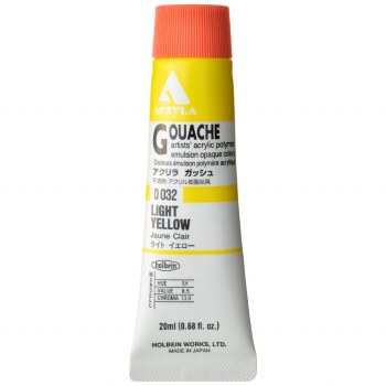 Holbein Acryla Gouache 20ml Light Yellow