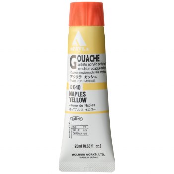 Holbein Acryla Gouache 20ml Naples Yellow