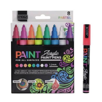 Acrylic Paint Marker 8 Pastel
