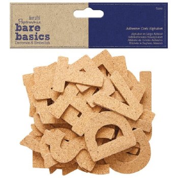 Adhesive Cork Alphabet 26s