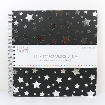 Simply Creative Album 12x12" - Black Stars