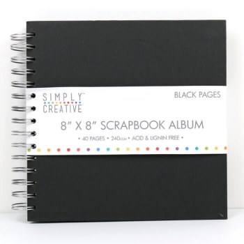 Simply Creative Album 8x8" - Plain Black