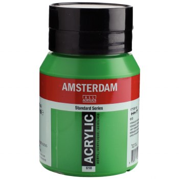 Amsterdam Acrylic 500ml Permanent Green Light