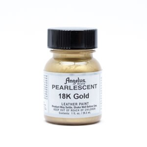 Angelus Leather Paint 29.5ml - Pearlescent 18K Gold
