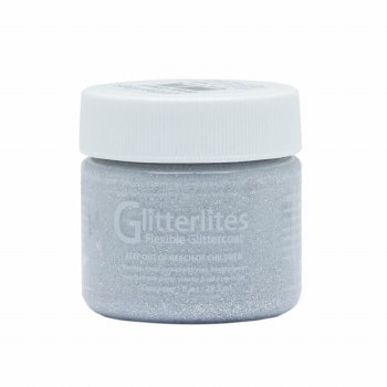 Angelus Glitterlites 30ml - Silver Spark