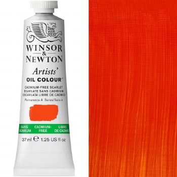 Winsor & Newton Artist's Oil Colour 37ml Cadmium-Free Scarlet