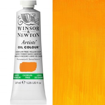 Winsor & Newton Artist's Oil Colour 37ml Cadmium-Free Yellow Deep