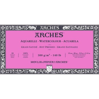 Arches Block 140lb 6x12" Hot Pressed