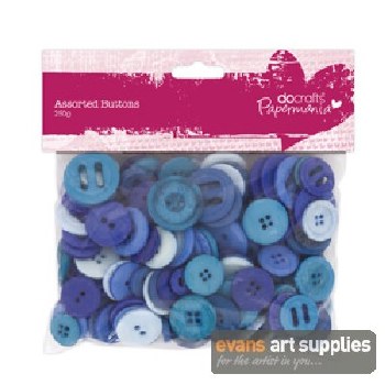 Assorted Buttons Blue