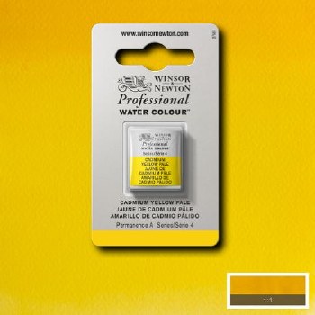 W&N Professional Watercolour Half Pan Cadmium Yellow Pale