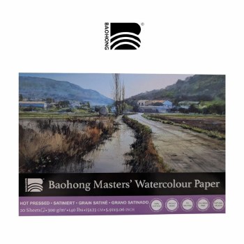 Baohong Watercolour Block 15x23cm - Hot Pressed
