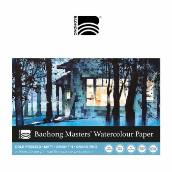 Baohong Watercolour Block 15x23cm - Cold Pressed / NOT